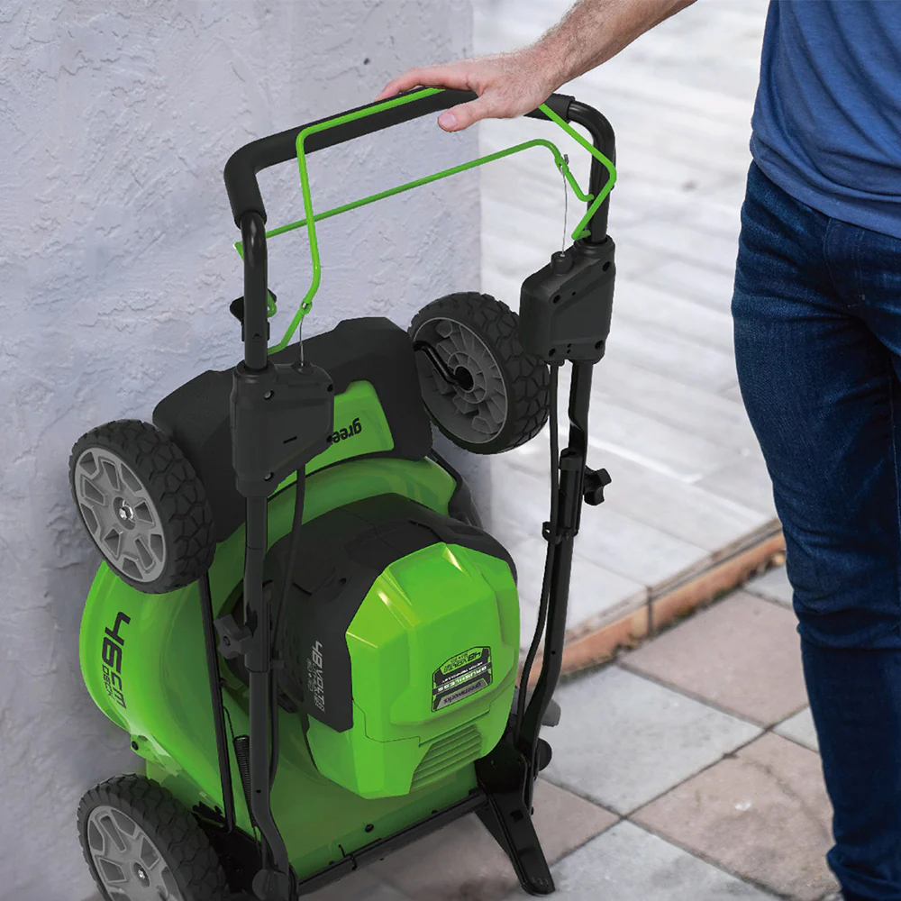 POWERALL 48V (24V x 2) Rasenmäher 46cm mit Radantrieb - Ohne Akku - Image 12