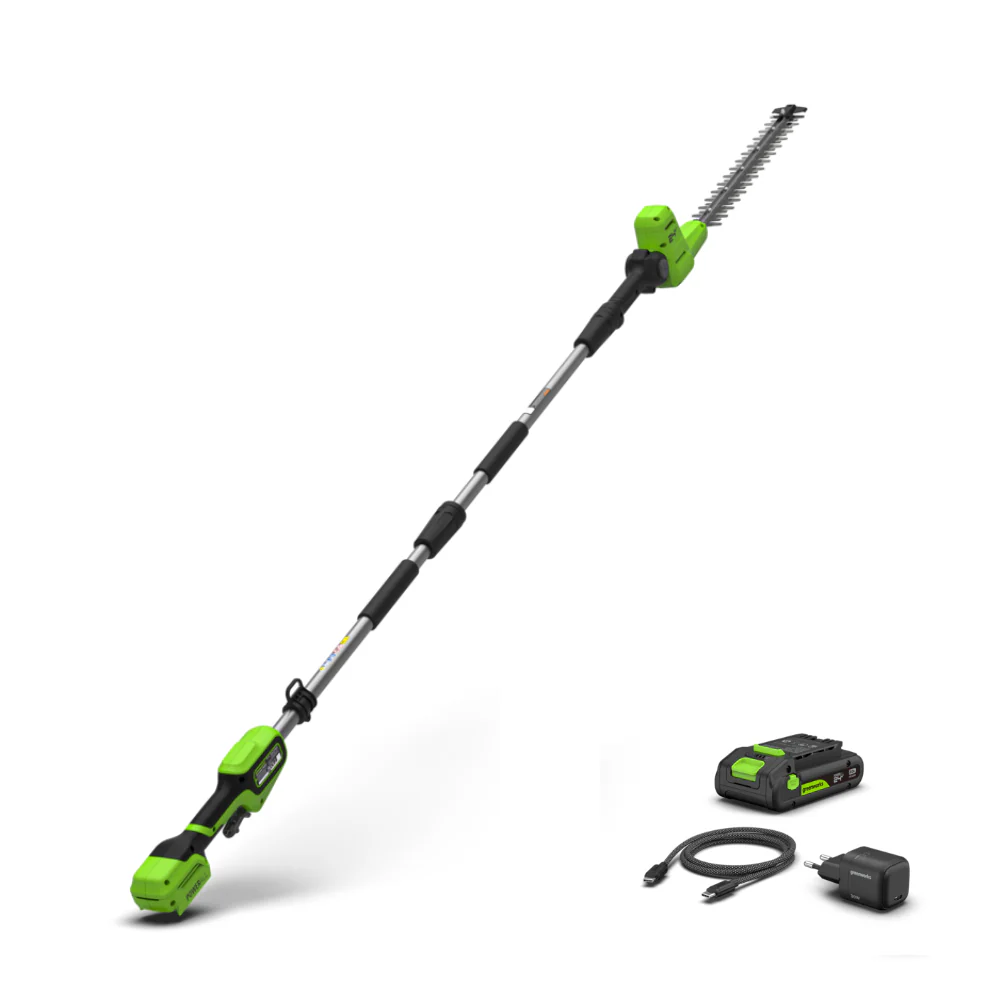 POWERALL 24V Stab-Heckenschere 51cm Gen. II - 2Ah Akku
