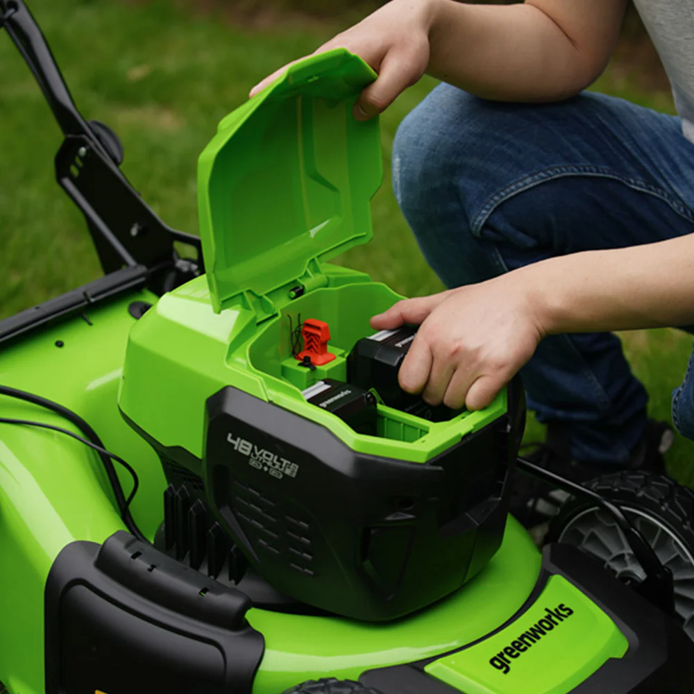 POWERALL 48V (24V x 2) Rasenmäher 46cm mit Radantrieb - Ohne Akku - Image 11