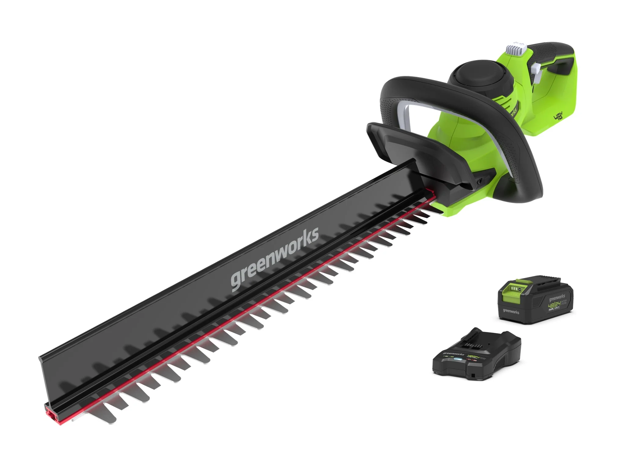 48V DVT Brushed Hedge Trimmer 51cm - Image 7