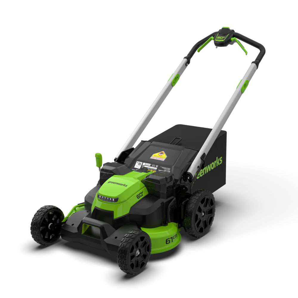 60V Rasenmäher 61cm mit Radantrieb - 2x 4Ah Akkus - Image 2