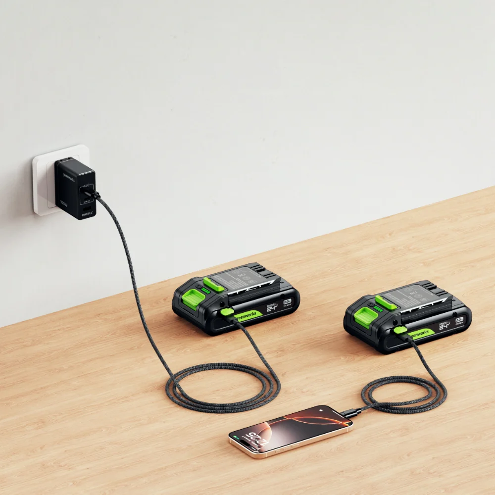 POWERALL 24V Starter Kit 2x 2Ah USB-C Akkus + 65W Ladegerät - Image 3